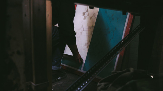 Screen-printing-with-Peckham-Print-Studio